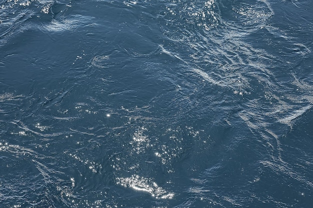 海の水抽象的な背景波/青い背景、波紋のある自然湿った海の水