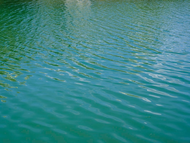 Sea water surface on a sunny day