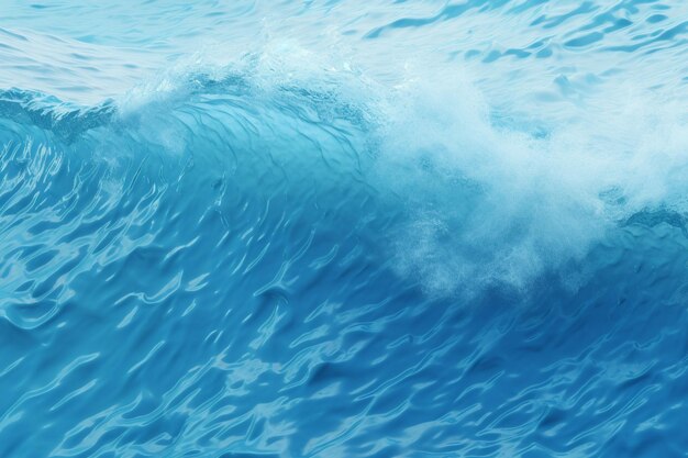 海の波のパターンが青い