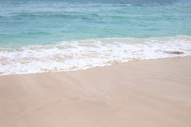 Sea and wave with beach