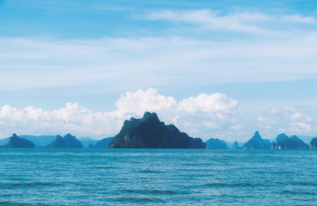 Sea waves from the speed boat