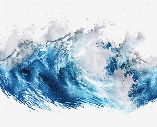 sea waves isolated ai generated