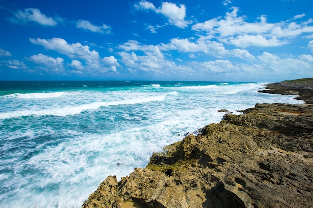 Photo sea waves landscape