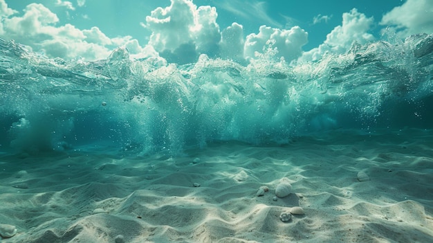 Фото Морские волны бушующий океан всемирный день океанов