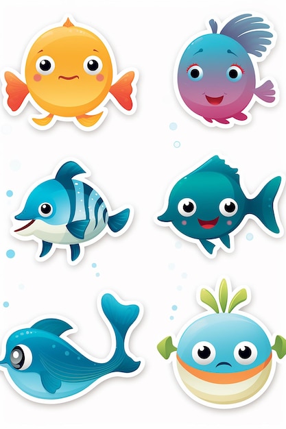 Sea world stickerkaart