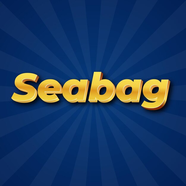 Seabag text effect gold jpg attractive background card photo