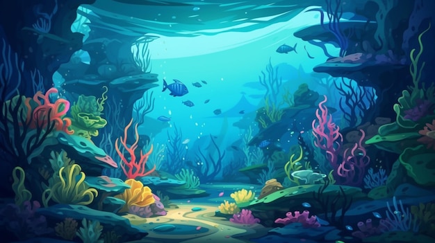 The seabed is under the sea.