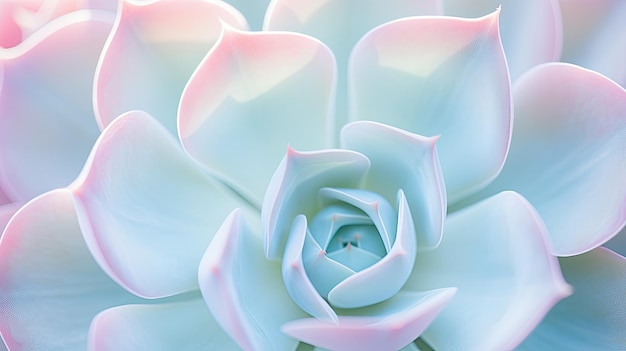 Photo seafoam pastel succulent