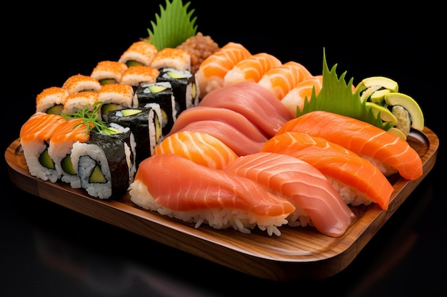 Seafood culture asian background sushi