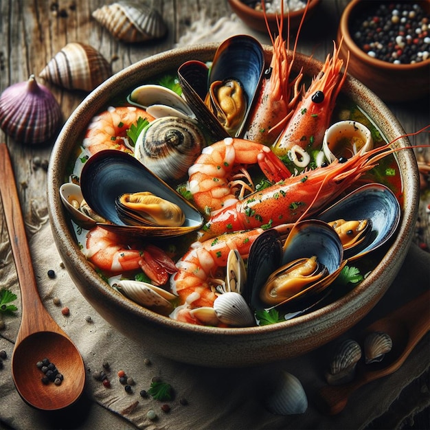 seafood dish paella asopado