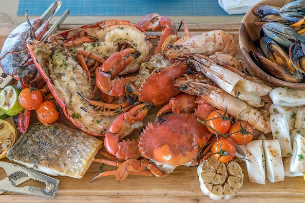 Seafood platter