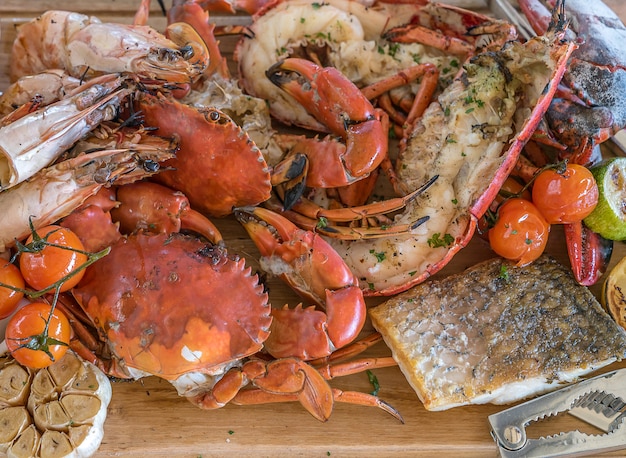 Seafood platter