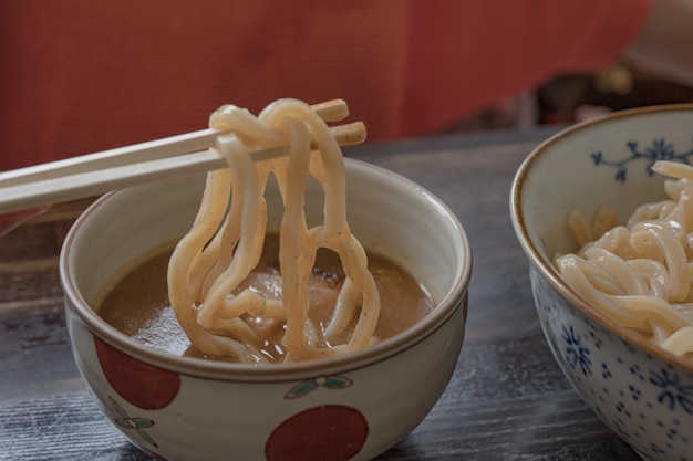 シーフード豚骨つけ麺