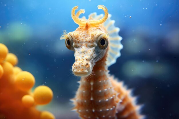 Seahorse close up