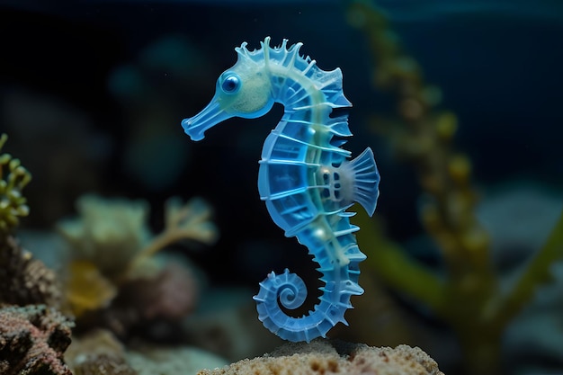 Foto immagine generata da seahorses ai