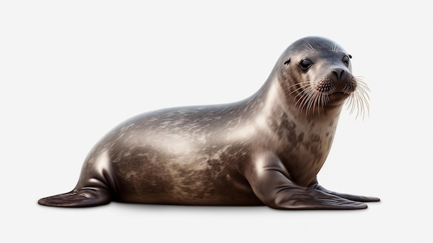 Seal Isolated on white Background Generative AI