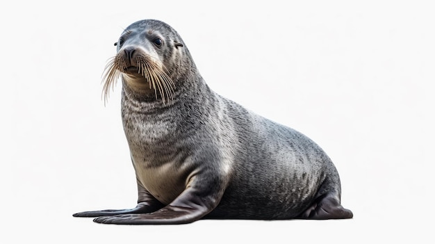 Photo a seal with a mustache on its head