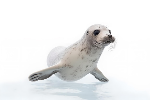 A seal with white background