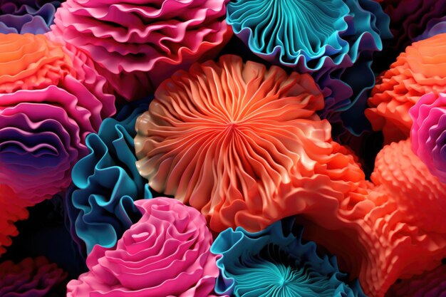 Sealife colorful coral background