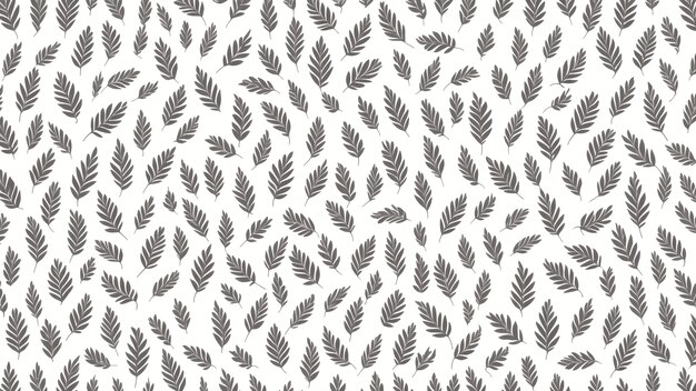 Photo a seam pattern with leaves