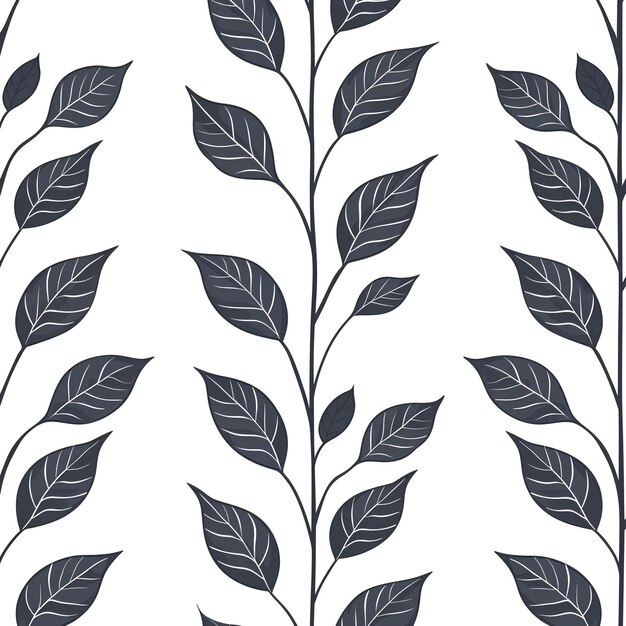 A seam pattern with leaves