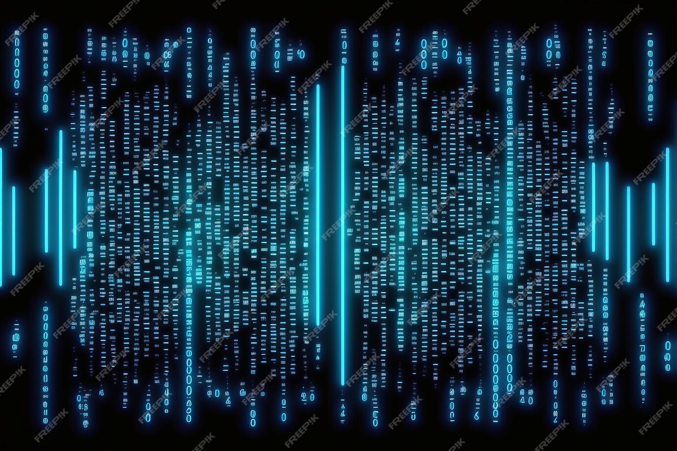 Premium Photo | Seamless abstract binary code computer programming big data
