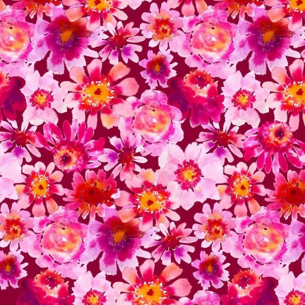 seamless abstract floral nature pattern illustration background