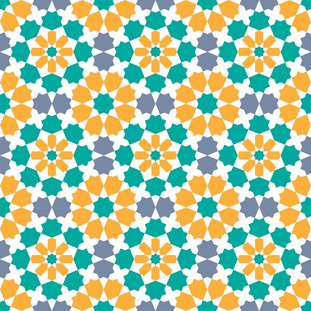 Foto disegno geometrico astratto senza cuciture in stile islamico