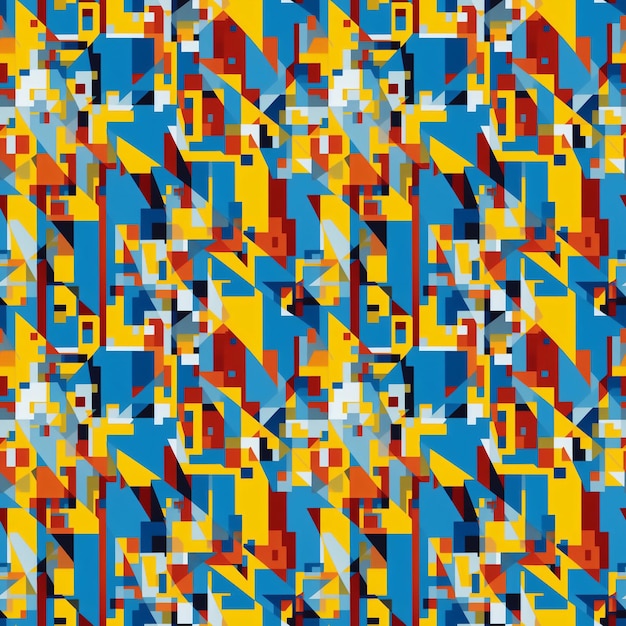 Seamless abstract geometric pattern