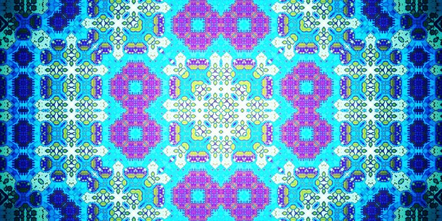 Seamless abstract pattern Panoramic abstract texture Kaleidoscope Panoramic background