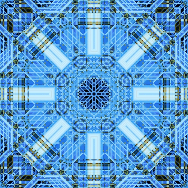 シームレスな抽象的なパターン 線とパターンの正方形の背景 テクスチャの万華鏡