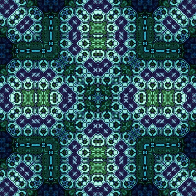 seamless abstract pattern and texture Symmetrical pattern of watercolors and bubbles