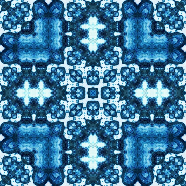 seamless abstract pattern and texture Symmetrical pattern of watercolors and bubbles