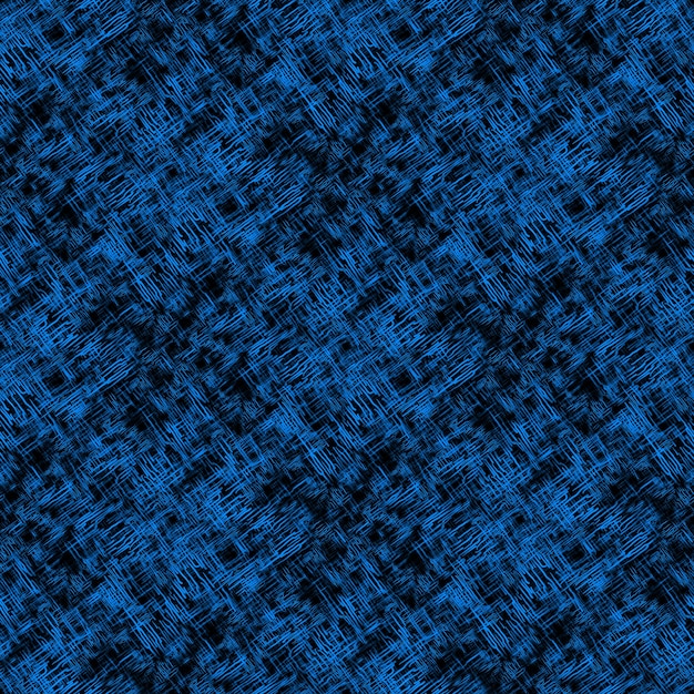 Seamless abstract pattern with abstract blue chaotic lines on dark background