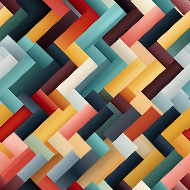 Seamless Abstract Pattern with Geometric Triangles