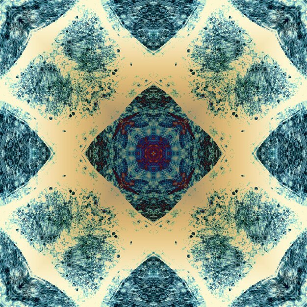 Seamless abstract square pattern Alcohol ink in modern art Mandala