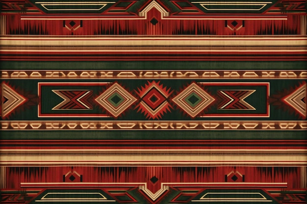 Бесшовный африканский рисунок Этнический орнамент на ковре в ацтекском стиле