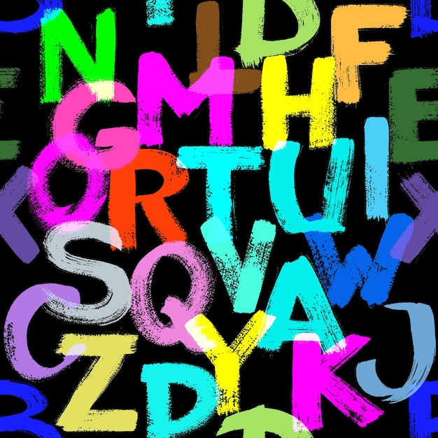 Photo seamless alphabet