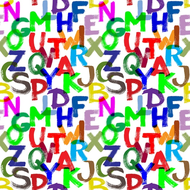 Photo seamless alphabet