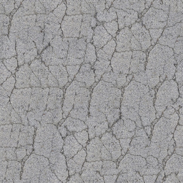 Seamless Asphalt Texture Roadway Grey Background Pattern with Closeup Details