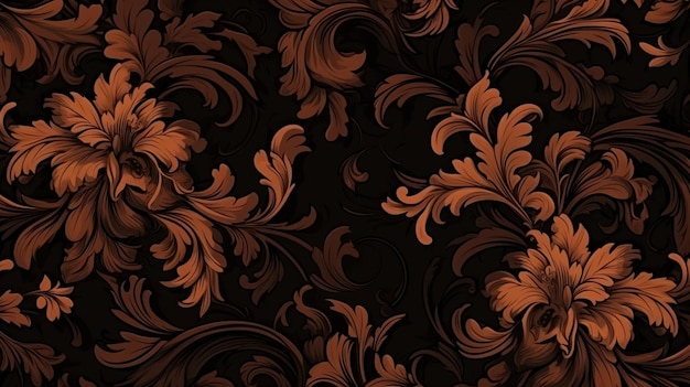 Photo seamless background baroque pattern