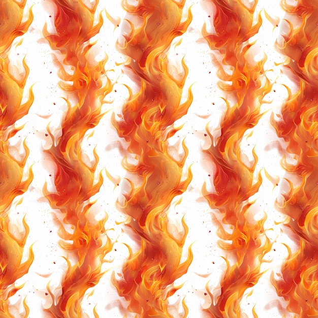 Seamless background illustration with pure flame