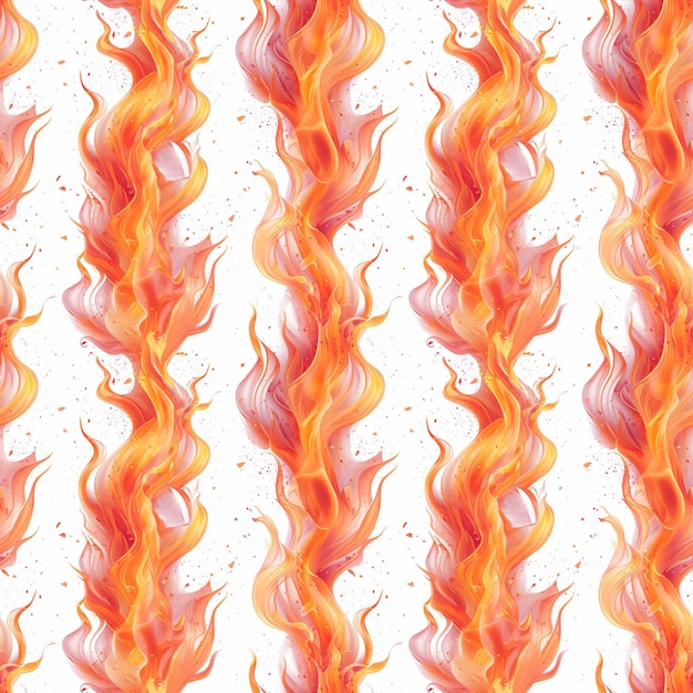 Photo seamless background illustration with pure flame