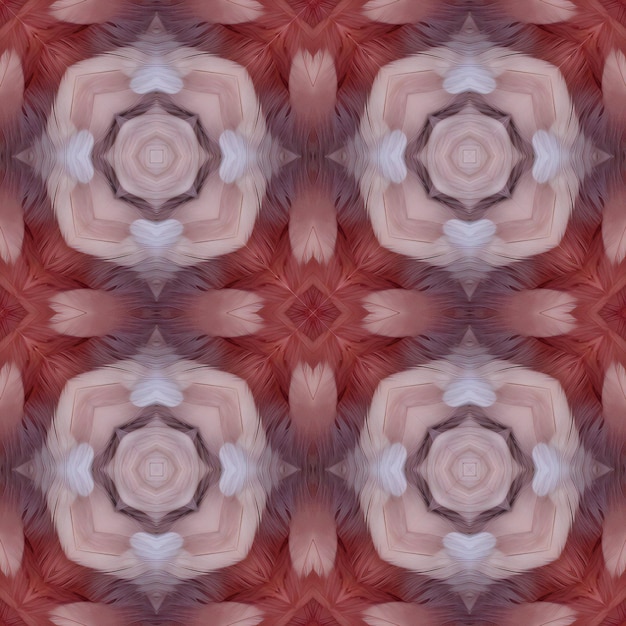 Seamless background pattern Abstract kaleidoscope fabric design texture