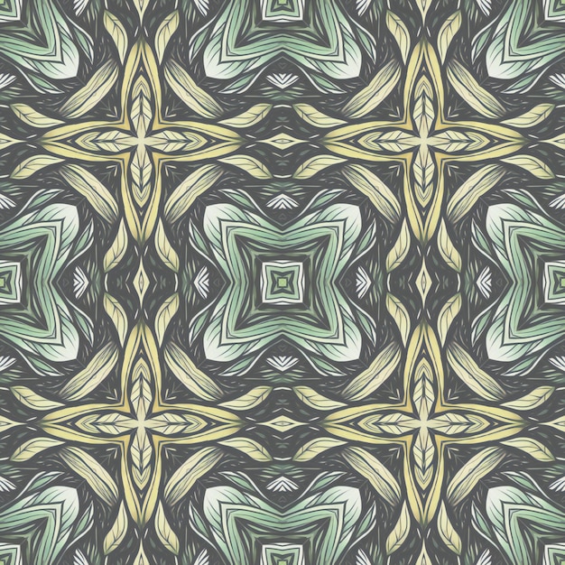 Seamless background pattern Abstract kaleidoscope symmetrical pattern