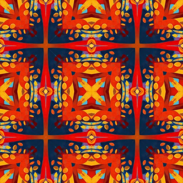 Seamless background pattern Abstract kaleidoscope symmetrical pattern