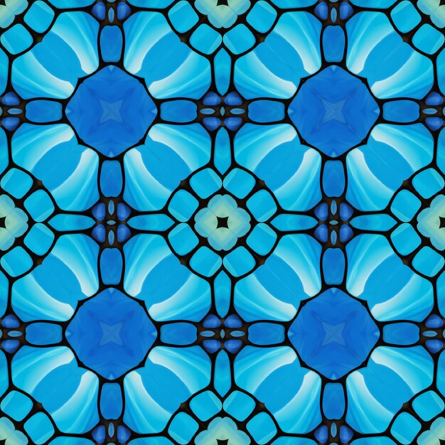 Seamless background pattern abstract symmetric kaleidoscope pattern