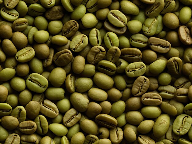 Seamless background pattern coffee beans