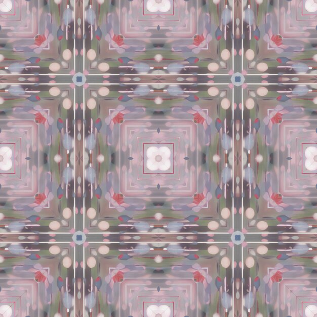 Seamless background pattern Decorative symmetrical geometric pattern