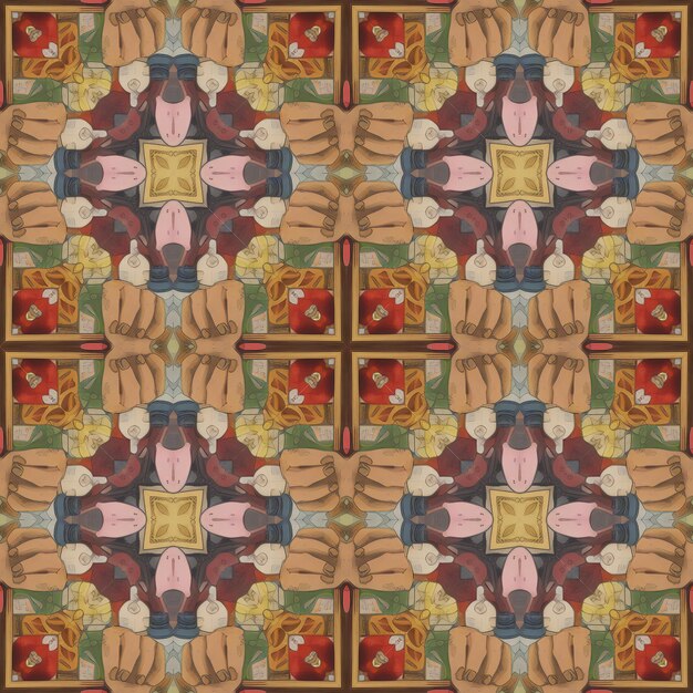 Seamless background pattern Imitation of a stained glass window